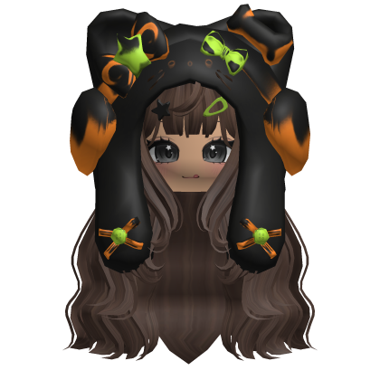 Brown Cute Cozy Kitty Hood Hair
