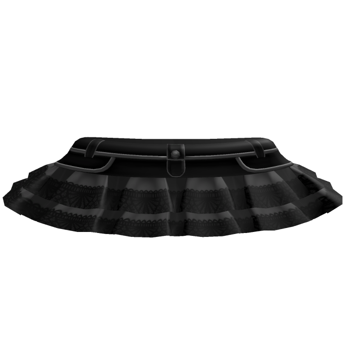 Gloomy Girl Cartoon Skirt