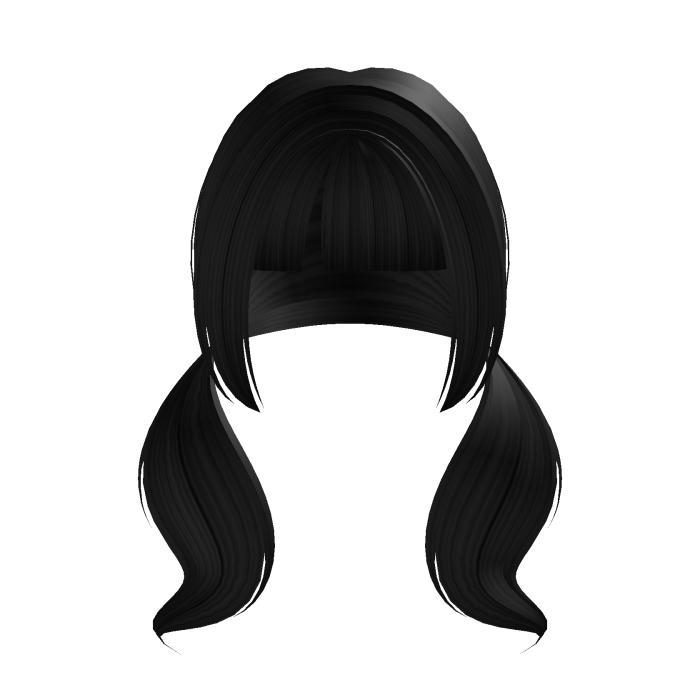 pigtails black cute 