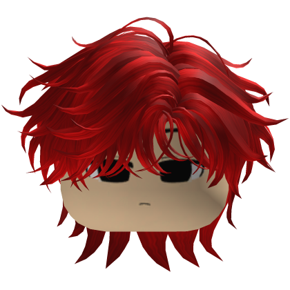 Garoto Y2k Fofo Hair Bagunçado Red Roblox item