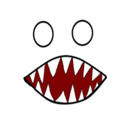 Classic Roblox Scary Face 1 Roblox decal