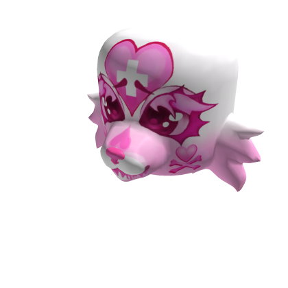 ♡♡ LOVESTRUCK creepycute feline furry head 🩷🐾💉 Roblox item