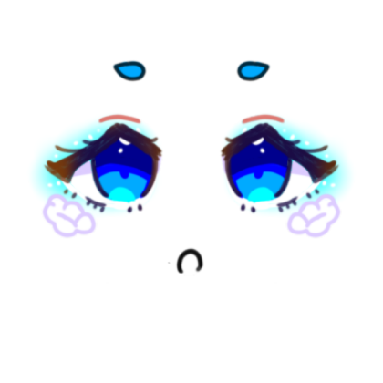 Anime Face| Queen of Clouds Roblox decal