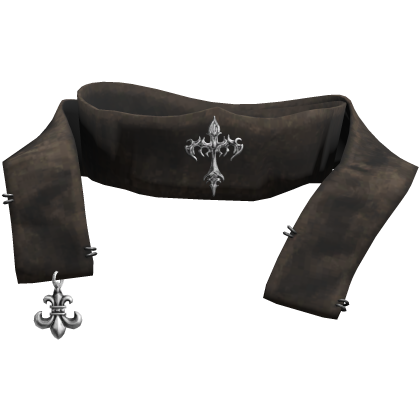 Brown Emo Cross Grunge Gothic Neck Scarf