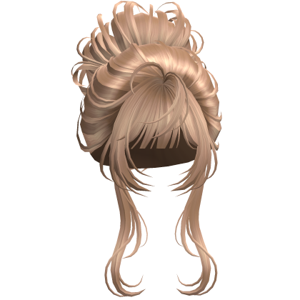 Messy Elegant Anime Bun Silky Blonde