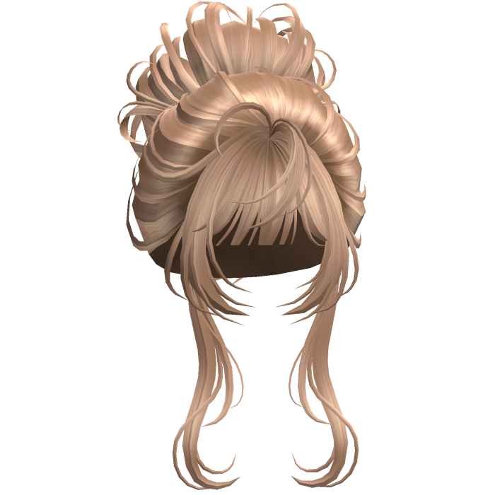 Messy Elegant Anime Bun Silky Blonde