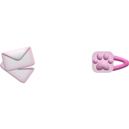 . ‿ ♡ cute mailman hairclips in pink