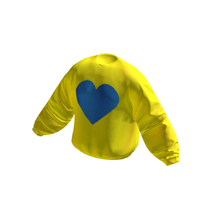 Lemon Blue Heart Sweatshirt thumbnail
