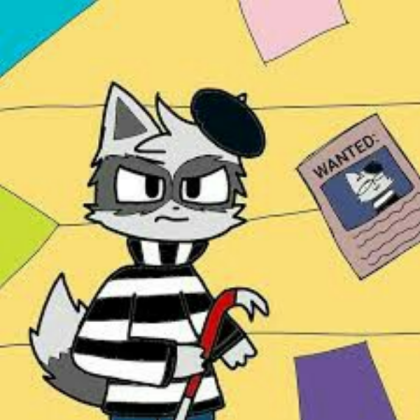 Rash The Raccoon [Cartoon Piggy Decal] Roblox decal