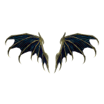 Blue Galactic Royalty Dragon Wings