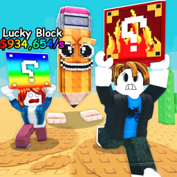 Escape Quicksand for Lucky Blocks!