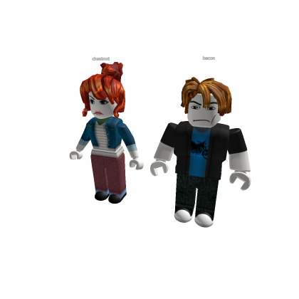 Angry Man and Woman (Bacon Hair and Chestnut Hair)