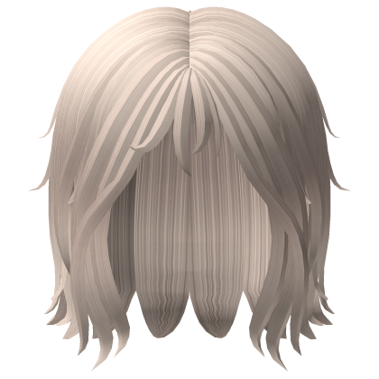 Cheap Platinum Wolf Cut Hair Roblox item