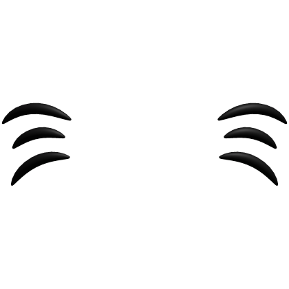 black cat whiskers Roblox item