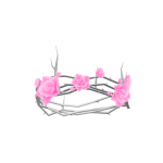 Pink & White Thorn Rose Crown