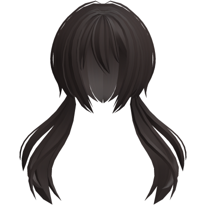 moe jellyfish anime flowy ponytails brown