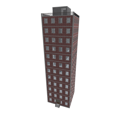 🧱 Apartment Building Asset Free Detailed Prop