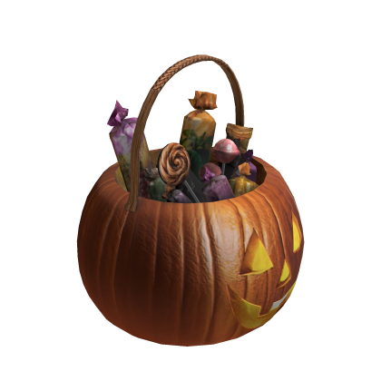 Orange Pumpkin Candy Bucket