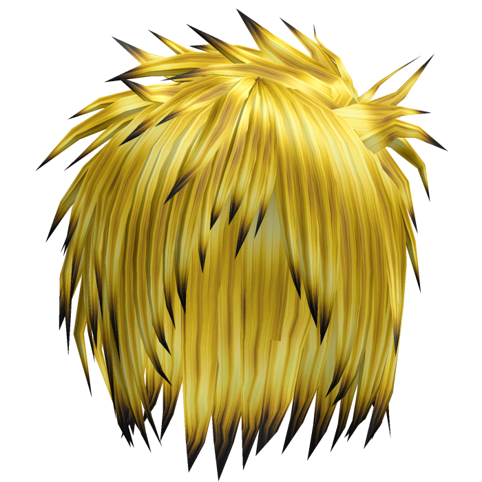 Yellow Gyaruo J-rock Visual Kei Messy Hair 73.