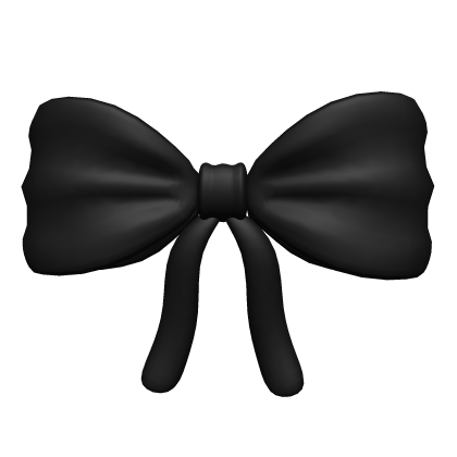 Black Y2k Cute Hair Bow Roblox item