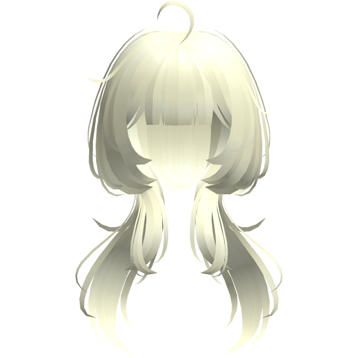 blonde cute jellyfish cut low pigatails