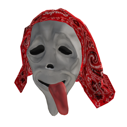 Scary Mask + Red Bandana