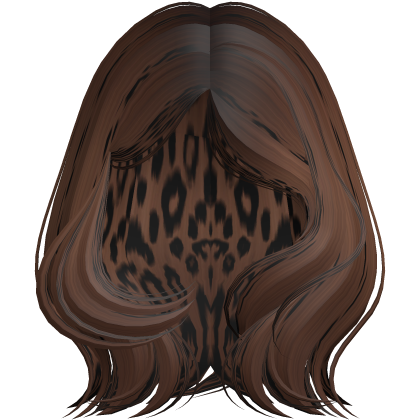 Wispy Dark Brown Leopard Print Hair Roblox item