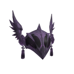 Angelic Winged Helm: Purple Nebula Dust