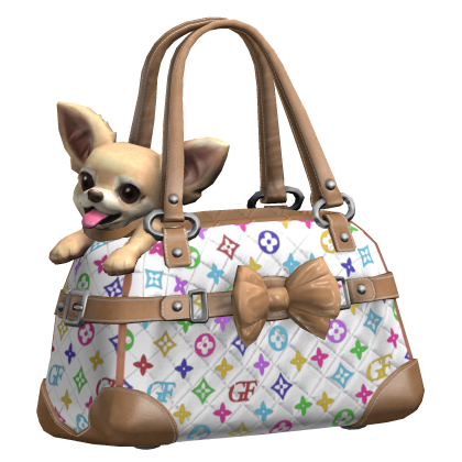 Luxury Monogram Chihuahua Dog Bag 2000s Mcbling