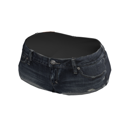 Cute Navy Denim Jean Shorts