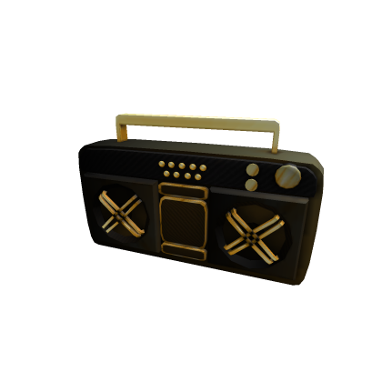 black-gold boombox\radio\music