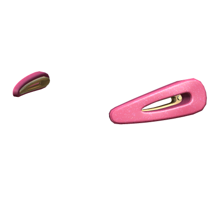 Miau Glitter Hair Clips Super Pink