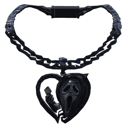 Iced Out y2k halloween ghostface chain 3.0