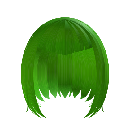 Neon green gothic vampire cute short bob