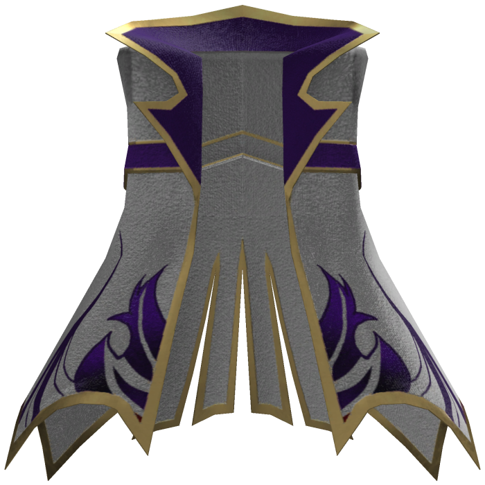 Royal Knight Coat - White Purple