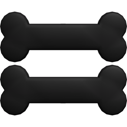 Bone Hair Clips - Black (R) Roblox item