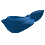 Blue Bulky Goofy Scarf