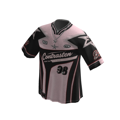 98 Color Block Racing Jersey (Pink)
