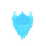 Neon Ice Blue Girl Hair