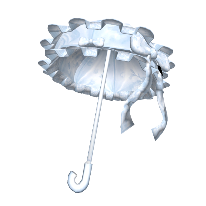 3.0 Light Blue Floral Parasol Umbrella Maximalist