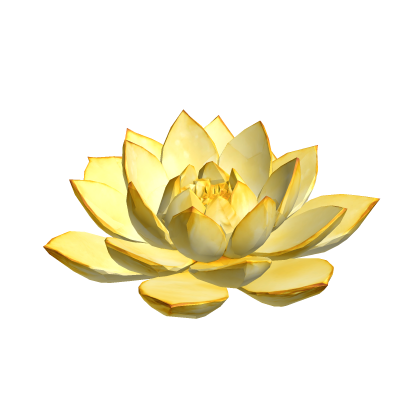 蓮の花 yellow lotus flower hairpiece Roblox item