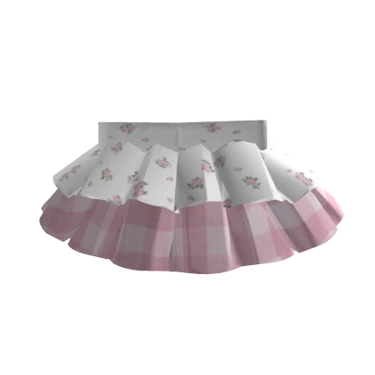 Pink flower skirt roblox clearance