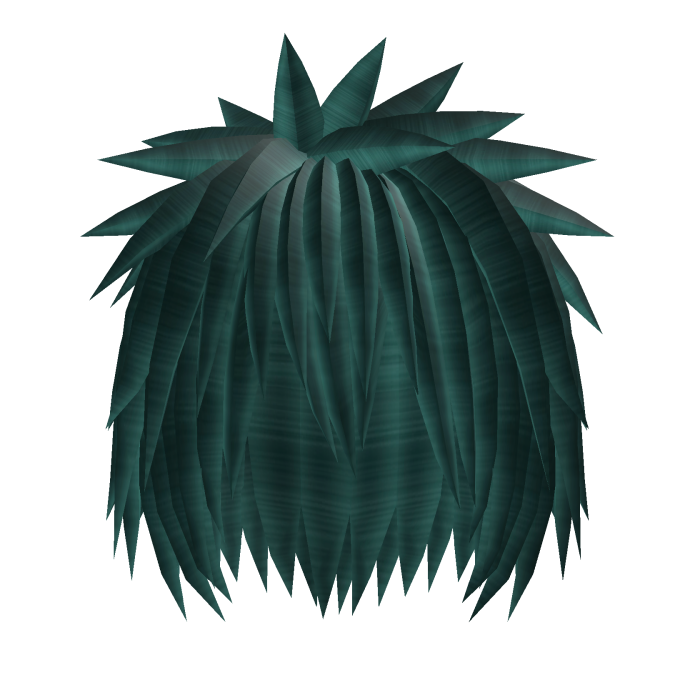 teal emo quite spiky hair