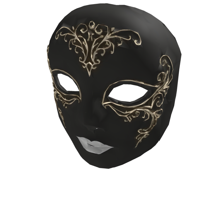 Victorian Porcelain Mask Black