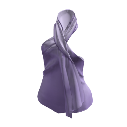 Draped Hijab Scarf Top (Lavender)