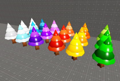 Stylized Cartoon Trees Pack preview 2