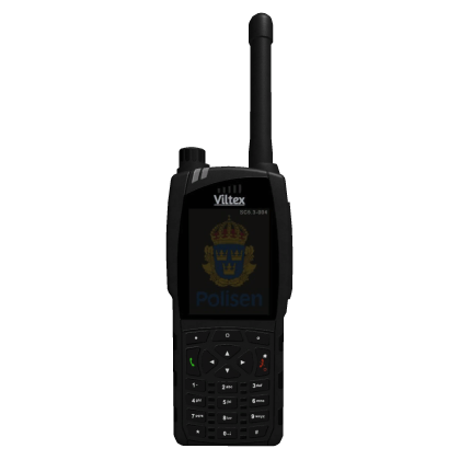 Viltex Radio D4 FR - [Swedish Police - Black] Roblox item