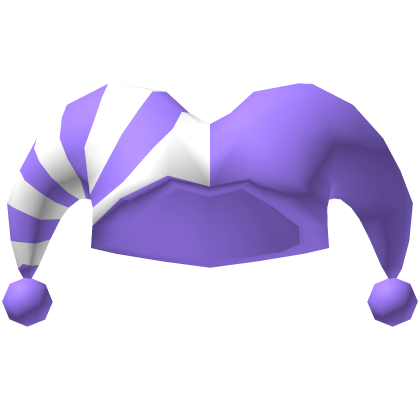 Halloween White and Purple Jester Cap