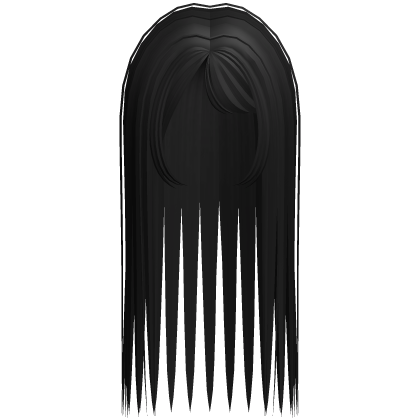 ☆ cute gyaru long y2k emo black Roblox item