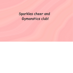 Sparkles cheer and gymnastics club